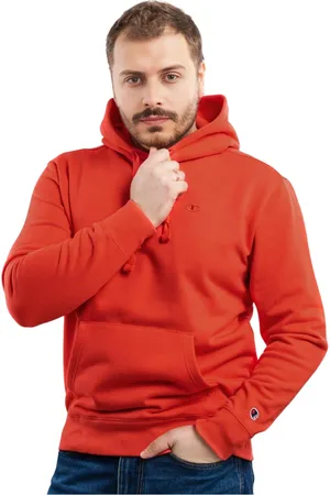 Champion Sweathshirts & Hoodies, Herre, Rød, 2XL, Bomuld, Rød Hoodie Cozyfit Stil 218491