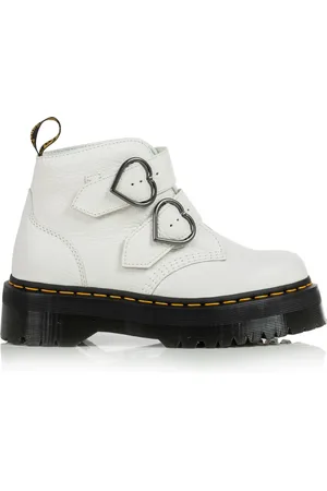 Dr. Martens Sko, Dame, Hvid, 40 EU, Læder, Hvidt Læder Platform Sko