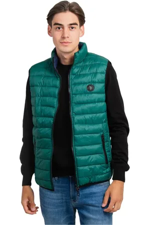 U.S. Polo Assn. Jakke, Herre, Grøn, L, Uld, Vendbar Herrevest 46019-A133-547