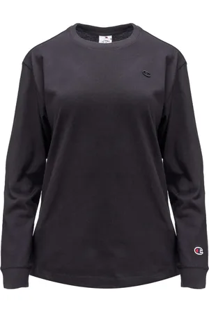 Champion Sweathshirts & Hoodies, Dame, Sort, S, Bomuld, Dame Langærmet Skjorte