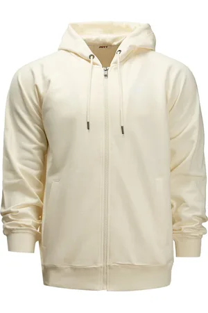 Jott Sweathshirts & Hoodies, Herre, , S, Bomuld, Ecru Hoodie med stort logo
