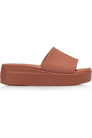 Crocs Sko, Dame, Brun, 42 EU, Uld, Dame Brooklyn Slide Sandaler