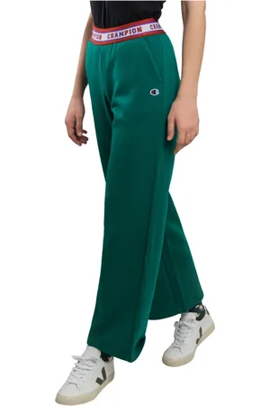 Champion Bukser, Dame, Grøn, L, Bomuld, Grøn High Waist Afslappet Sweatpants