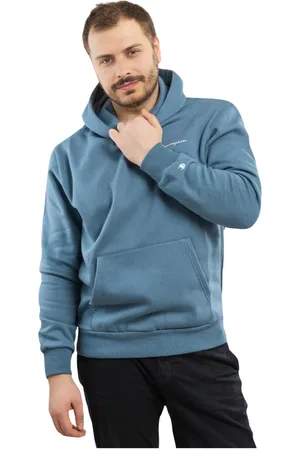 Champion Sweathshirts & Hoodies, Herre, Blå, M, Bomuld, Herresweatshirt 219143-Bs146-Sli