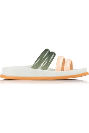 Melissa Sko, Dame, Flerfarvet, 39 EU, Soft Wave Sandaler Grøn/Beige