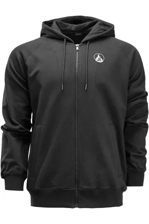 Jott Sweathshirts & Hoodies, Herre, Sort, XL, Bomuld, Sort Hættetrøje med Stort Logo