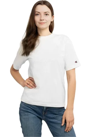Champion Top, Dame, Hvid, XS, Bomuld, Dame T-shirt Oversized Model 116692