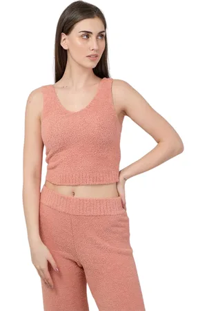 UGG Top, Dame, Lyserød, XS, Uld, Hyggelig Laks Plys Damer Top