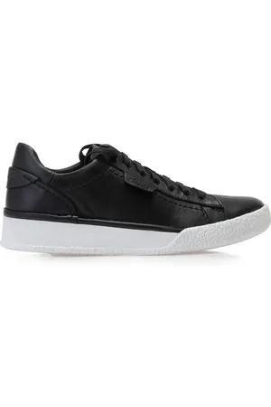 Clarks Sko, Dame, Sort, 36 EU, Læder, Sort Læder Sneakers Craft Cup