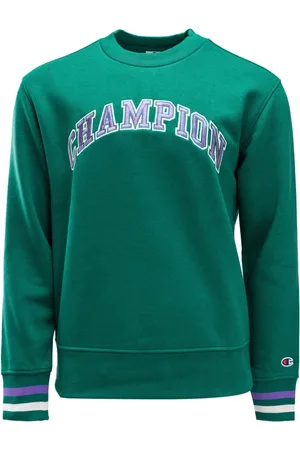 Champion Sweathshirts & Hoodies, Herre, Grøn, L, Bomuld, Herresweatshirt 219175-Gs571-Avt