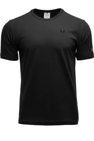Champion Top, Herre, Sort, S, Bomuld, Herre T-shirt med Flag Broderi