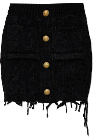Vetements Nederdel, Dame, Sort, S, Uld, Uld Nederdel