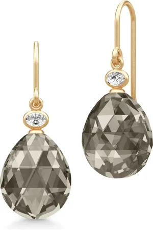 Julie Sandlau Tilbehør, Dame, Grå, ONE SIZE, Uld, Smokey Crystal Øreringe