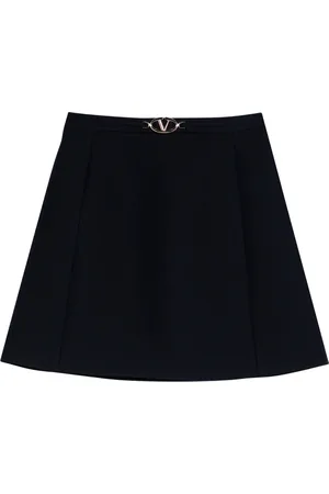 VALENTINO GARAVANI Nederdel, Dame, Blå, S, Uld, Mini Nederdel