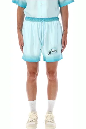 AMIRI Shorts, Herre, Blå, M, Silk Resort Club Cerulean Shorts