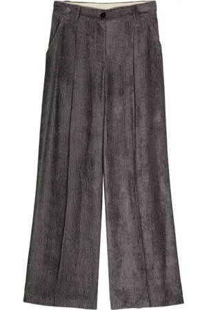 ALYSI Bukser, Dame, Lilla, M, Lilla Corduroy Straight Leg Bukser