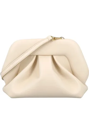 THEMOIRÈ Taske, Dame, Hvid, ONE SIZE, Uld, Elegant Gea Clutch Håndtaske Shell