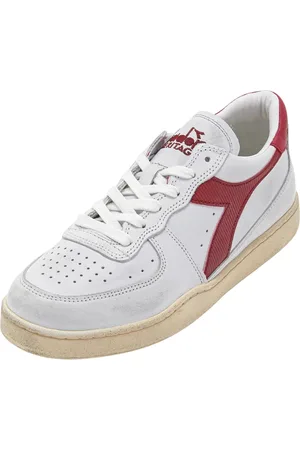 Diadora Sko, Herre, Hvid, 45 EU, Uld, Vintage MI Basket Low Sneakers