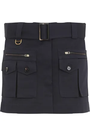 Chloé Nederdel, Dame, Blå, 2XS, Bomuld, Eclipse Mini Skirt