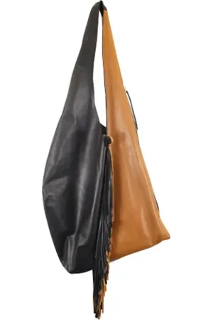 Isabel Marant Pre-owned, Dame, Brun, ONE SIZE, Uld, Pre-owned Laeder skuldertasker