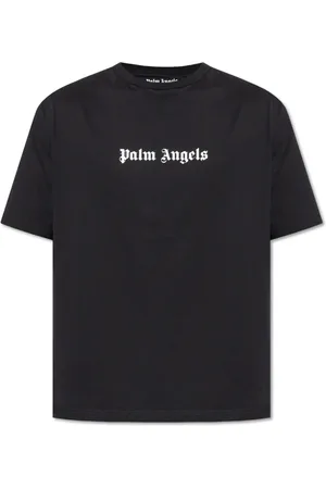 Palm Angels Top, Herre, Sort, S, Bomuld, T-shirt med logo