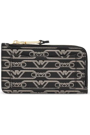 Emporio Armani Tilbehør, Dame, Sort, ONE SIZE, Kortholder med monogram