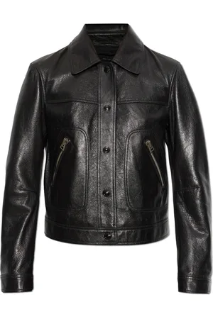 Tom Ford Jakke, Dame, Sort, XS, Læder, Læderjakke