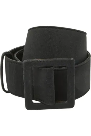 Saint Laurent Pre-owned, Dame, Sort, ONE SIZE, Uld, Pre-owned Stof baelter