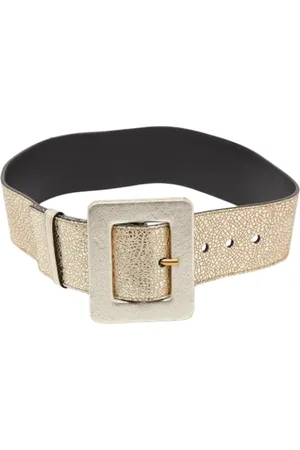 Saint Laurent Pre-owned, Dame, Gul, ONE SIZE, Uld, Pre-owned Laeder baelter