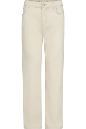 Mos Mosh Bukser, Dame, , W25, Bomuld, Flare High Waist Clay Bukser Nature