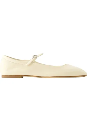 Aeyde Sko, Dame, Hvid, 41 EU, Læder, Læder Ballerinaer i Beige og Hvid