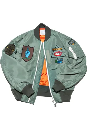 SACAI Jakke, Herre, Grøn, M, Nylon, Lagdelt Khaki Bomberjakke