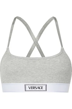 VERSACE Undertøj, Dame, Grå, M, Bomuld, Vintage Logo Broderet Gråt Undertøj