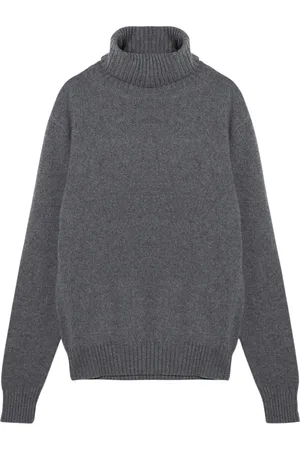 Ami Strik, Herre, Grå, L, Uld, Trøje Turtleneck