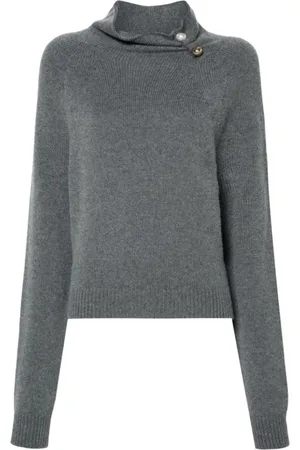 Serafini Strik, Dame, Grå, 2XS, Uld, Grå Sweater Maglia