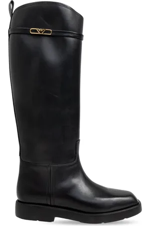 Emporio Armani Sko, Dame, Sort, 36 EU, Læder, Læderstøvler