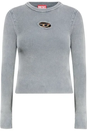 Diesel Top, Dame, Grå, L, Bomuld, Top M-Valary-R