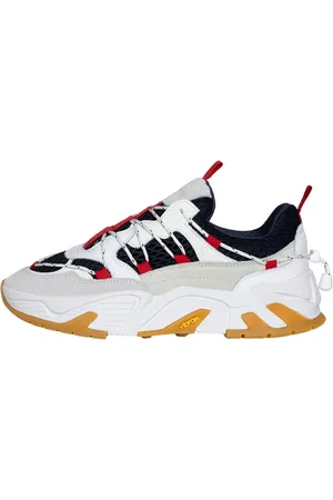 Mikakus Sko, Herre, Flerfarvet, 41 EU, Læder, Marineblå Mesh Sneakers
