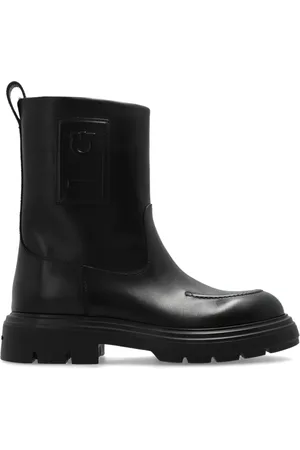 Salvatore Ferragamo Sko, Dame, Sort, 36 1/2 EU, Uld, Ankelstøvler Tirba Fur