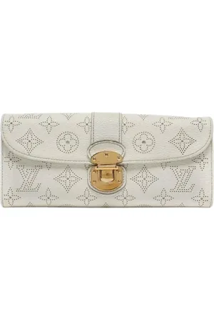 LOUIS VUITTON Pre-owned, Dame, Hvid, ONE SIZE, Tyl, Pre-owned Laeder punge