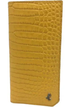 Jimmy Choo Pre-owned, Dame, Gul, ONE SIZE, Tyl, Pre-owned Laeder punge