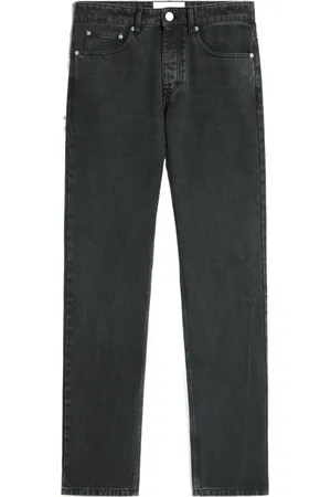 Ami Jeans, Herre, Sort, W31, Denim, Logo Patch Denim Jeans