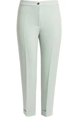 Persona by Marina Rinaldi Bukser, Dame, Grøn, W25, Uld, Grøn Slim-Fit Elegant Bukser