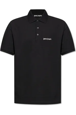 Palm Angels Top, Herre, Sort, XS, Bomuld, Polo med broderet logo