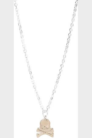 MASTERMIND Tilbehør, Herre, Grå, ONE SIZE, Uld, Charm Necklace i Sølv Guld