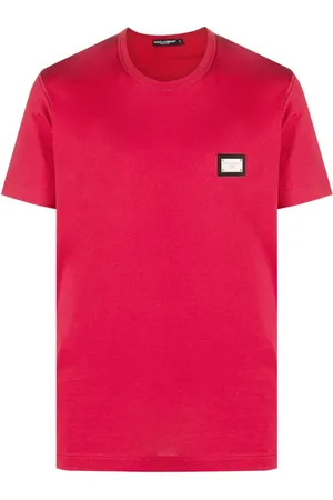 Dolce & Gabbana Top, Herre, Rød, 2XL, Casual T-shirt med unikt design