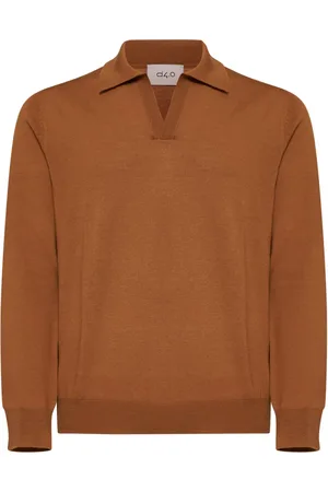 D4.0 Strik, Herre, Brun, XL, Uld, Brun Sweater Kollektion