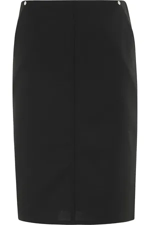 Moschino Nederdel, Dame, Sort, S, Uld, Lana Tailoring Nederdel