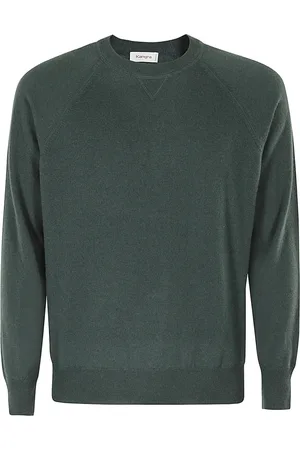 KANGRA CASHMERE Strik, Herre, Grøn, 3XL, Uld, Stilfuld Strik Trøje til Mænd