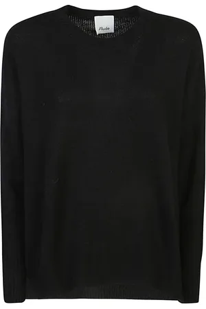 Allude Strik, Dame, Sort, XS, Uld, Sort Sweatshirt Aw24 Kvinders Mode